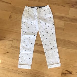 White Pants - Blue Star Prints